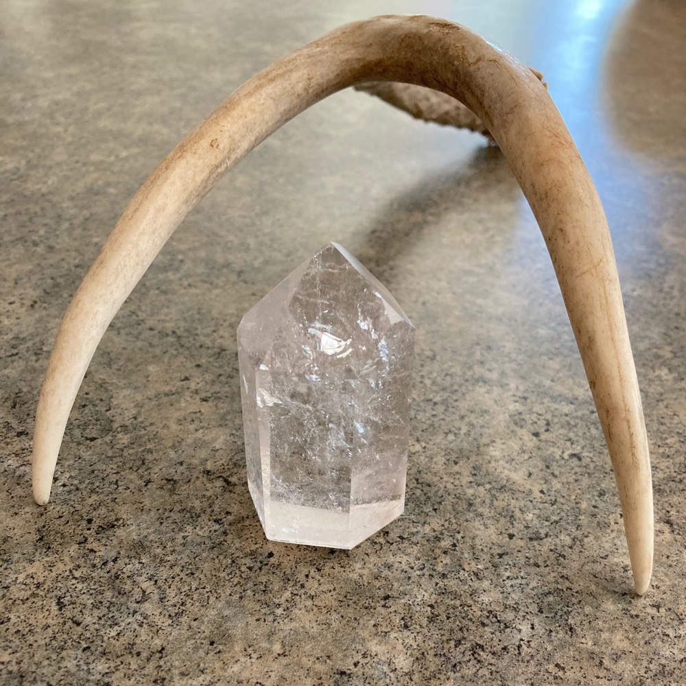 💎 NWOT Quartz Crystal 2 5/8” Polished Point Tower